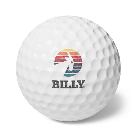 BILLY Golf Balls, 6pcs (Vintage Logo)