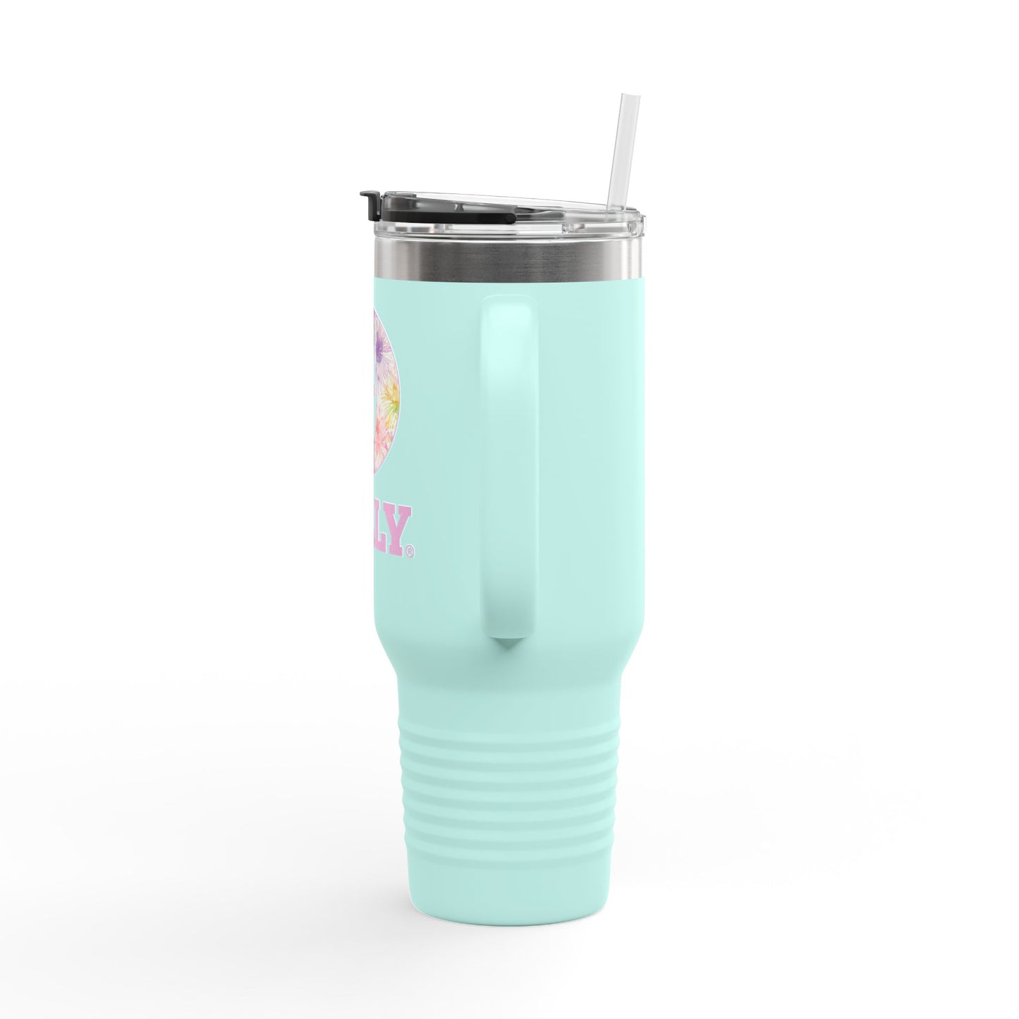 BILLY Insulated Travel Mug, 40oz (Floral Logo)