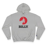 BILLY Core Adult Unisex Hoodie (Red/Black Vertical Logo)