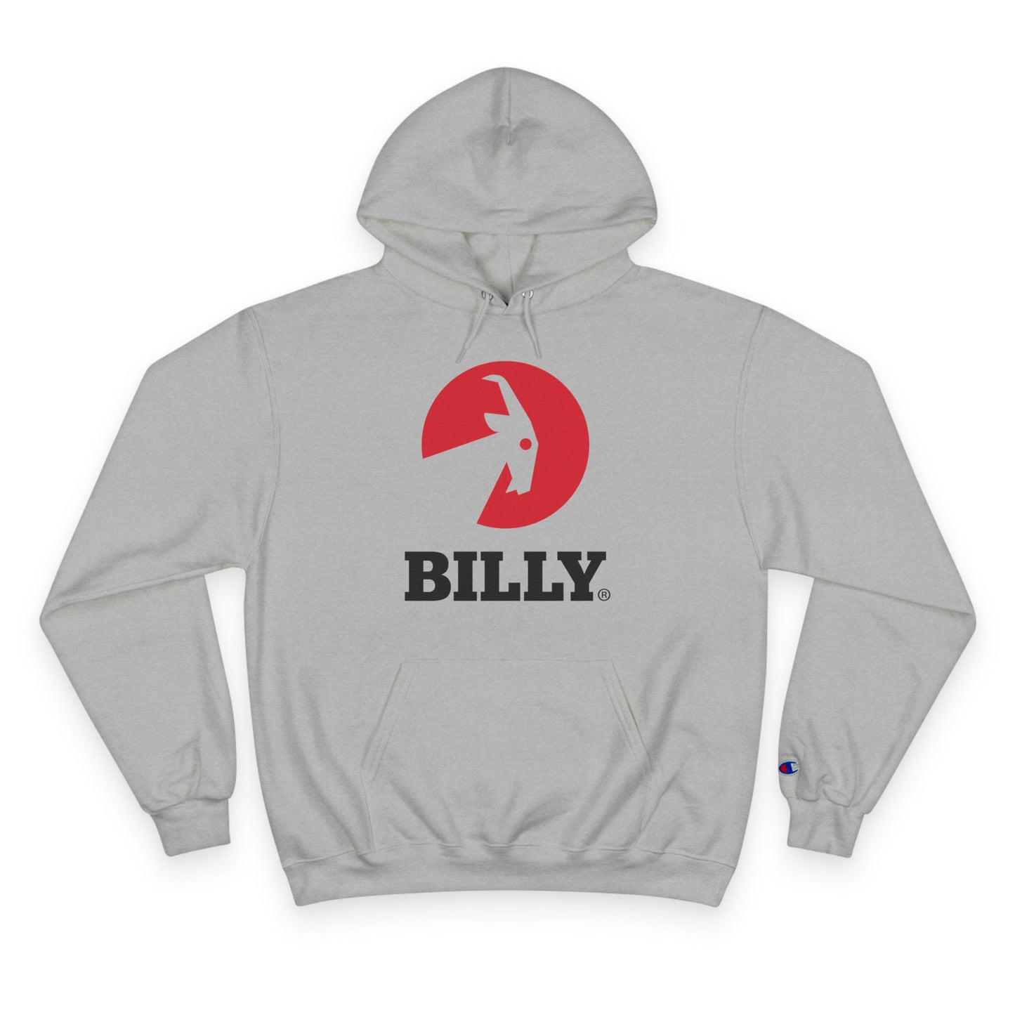 BILLY Core Adult Unisex Hoodie (Red/Black Vertical Logo)