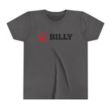 BILLY Youth Short Sleeve Tee (Red/Black Horizontal Logo) — AVAILABLE IN 5 COLORS