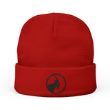 BILLY Knit Beanie (Black Goat - Embroidery) — AVAILABLE IN 6 COLORS