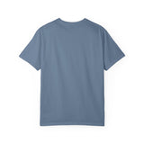 BILLY Unisex Garment-Dyed T-Shirt (Black/Red Vertical Logo)