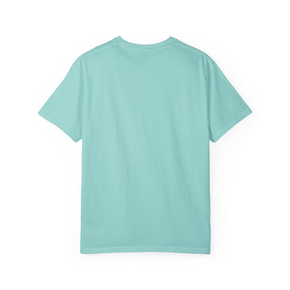 BILLY Unisex Garment-Dyed T-Shirt (Black/Red Vertical Logo)