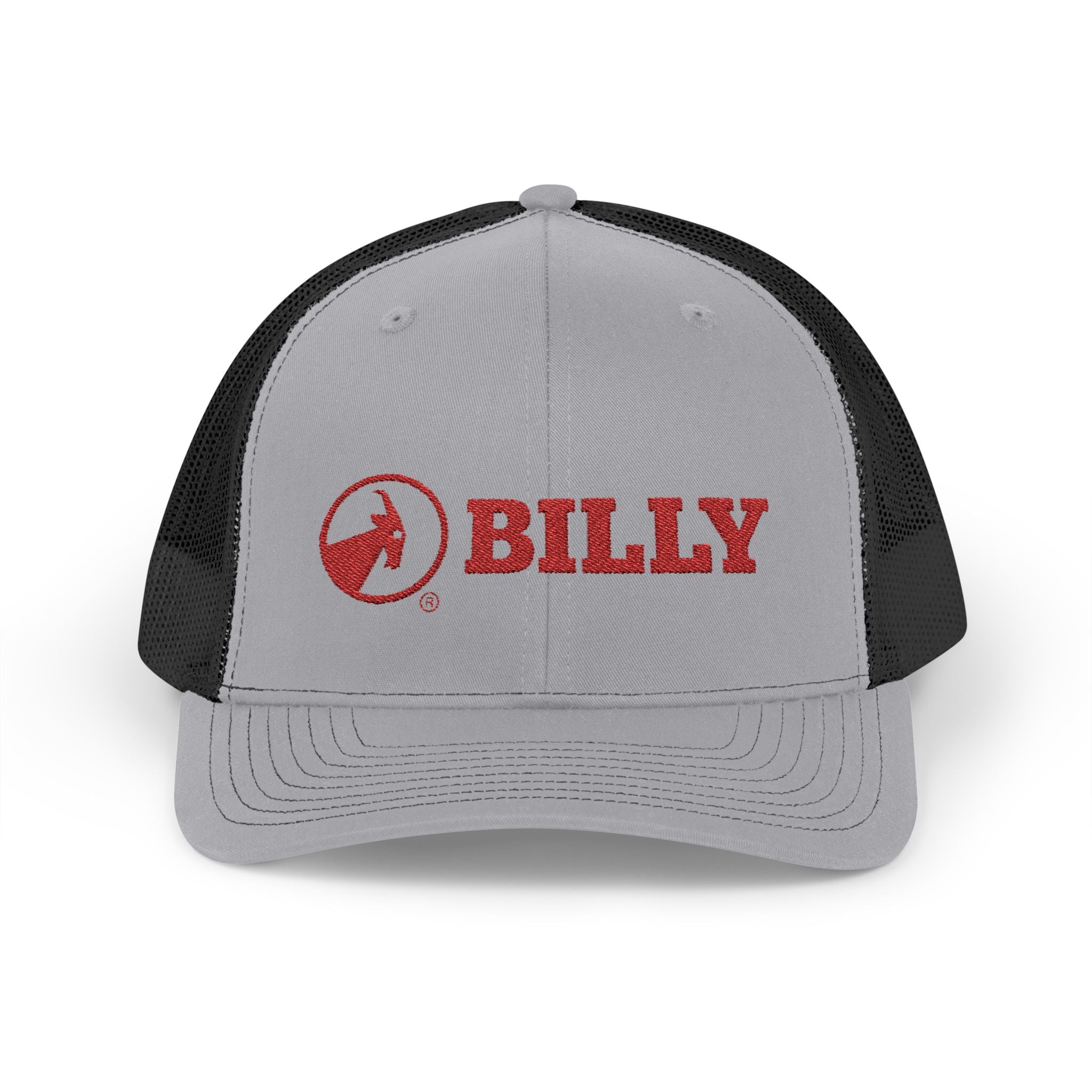 BILLY Snapback Trucker Cap (Red Horizontal Logo - Embroidery) — AVAILABLE IN 6 COLORS