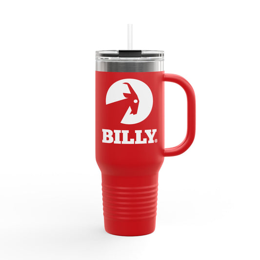 BILLY Insulated Travel Mug, 40oz (White Vertical Logo)