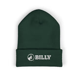 BILLY Classic Cuffed Beanie (White Horizontal Logo - Embroidery) — AVAILABLE IN 12 COLORS