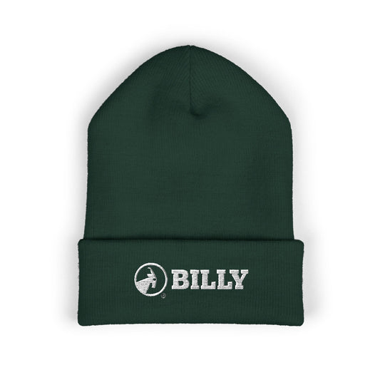 BILLY Classic Cuffed Beanie (White Horizontal Logo - Embroidery) — AVAILABLE IN 12 COLORS