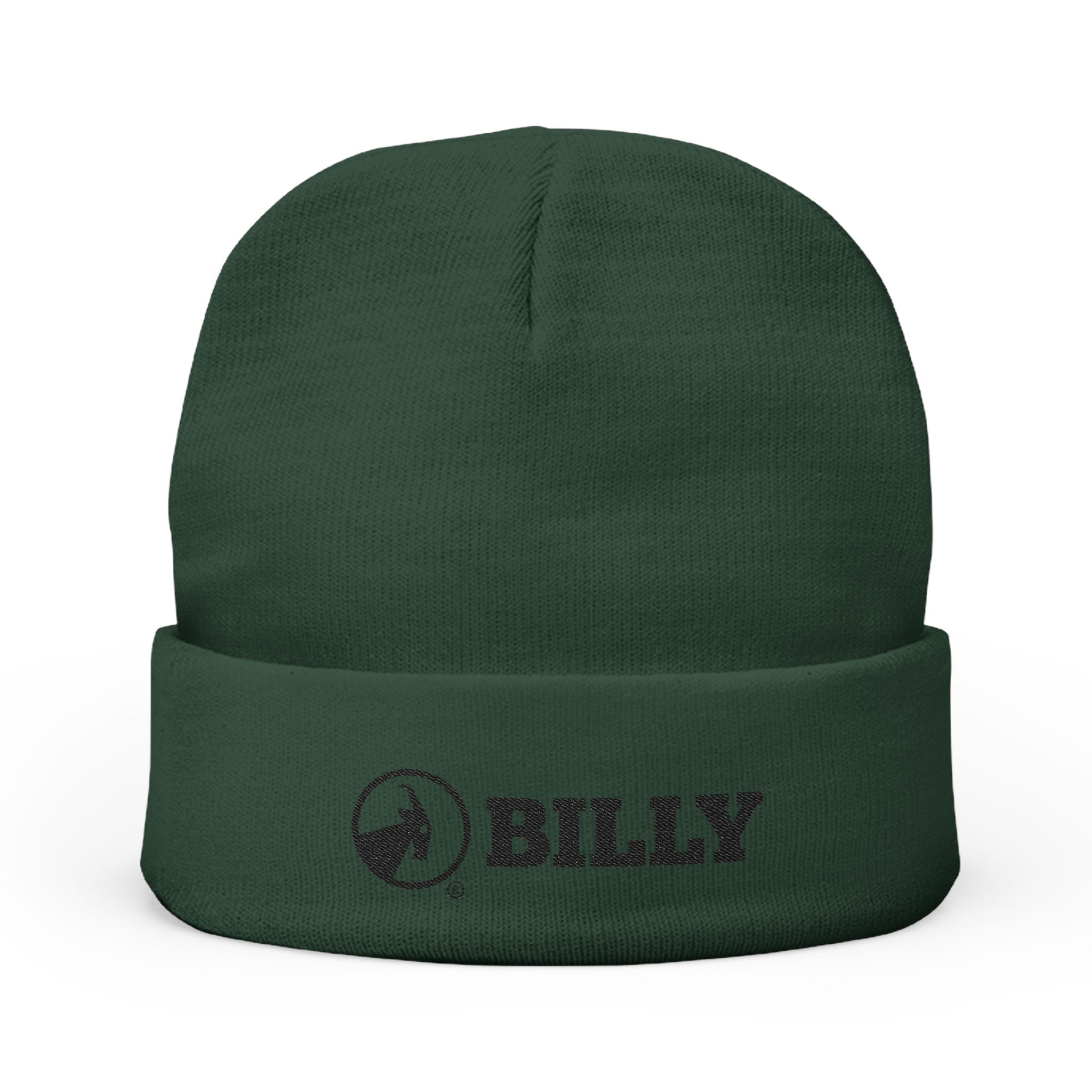 BILLY Knit Beanie (Black Horizontal Logo - Embroidery) — AVAILABLE IN 6 COLORS