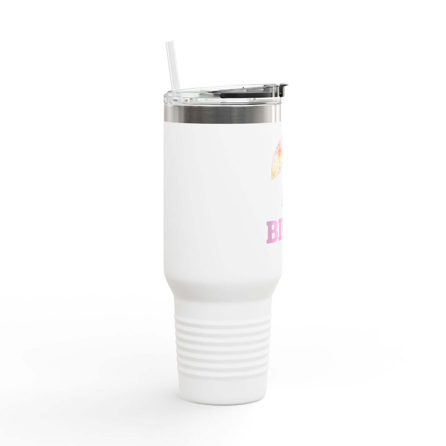 BILLY Insulated Travel Mug, 40oz (Floral Logo)