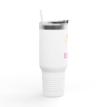 BILLY Insulated Travel Mug, 40oz (Floral Logo)