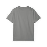 BILLY Unisex Garment-Dyed T-Shirt (Black/Red Vertical Logo)