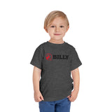 BILLY Toddler Short Sleeve Tee (Red/Black Horizontal Logo) — AVAILABLE IN 5 COLORS