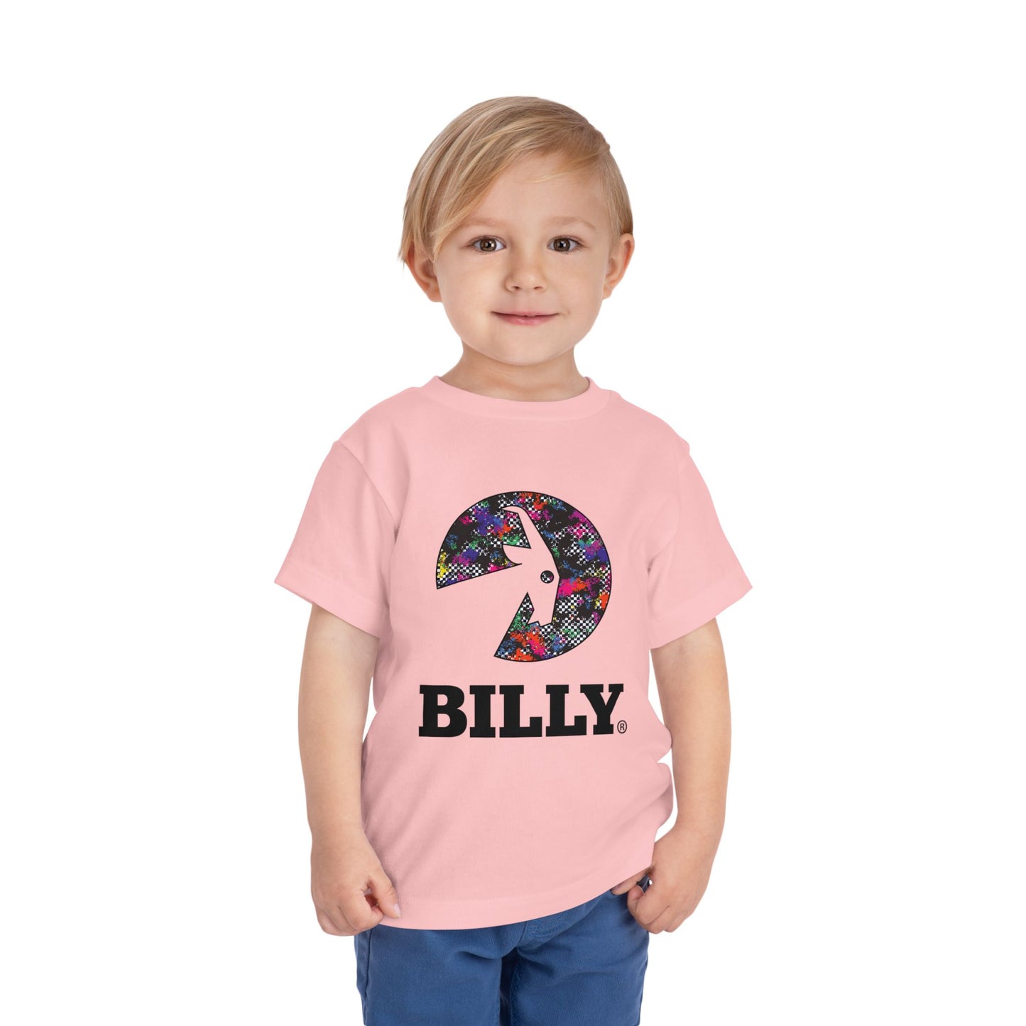 BILLY Toddler Short Sleeve Tee (Rainbow Sk8ter Logo) - AVAILABLE IN 3 COLORS
