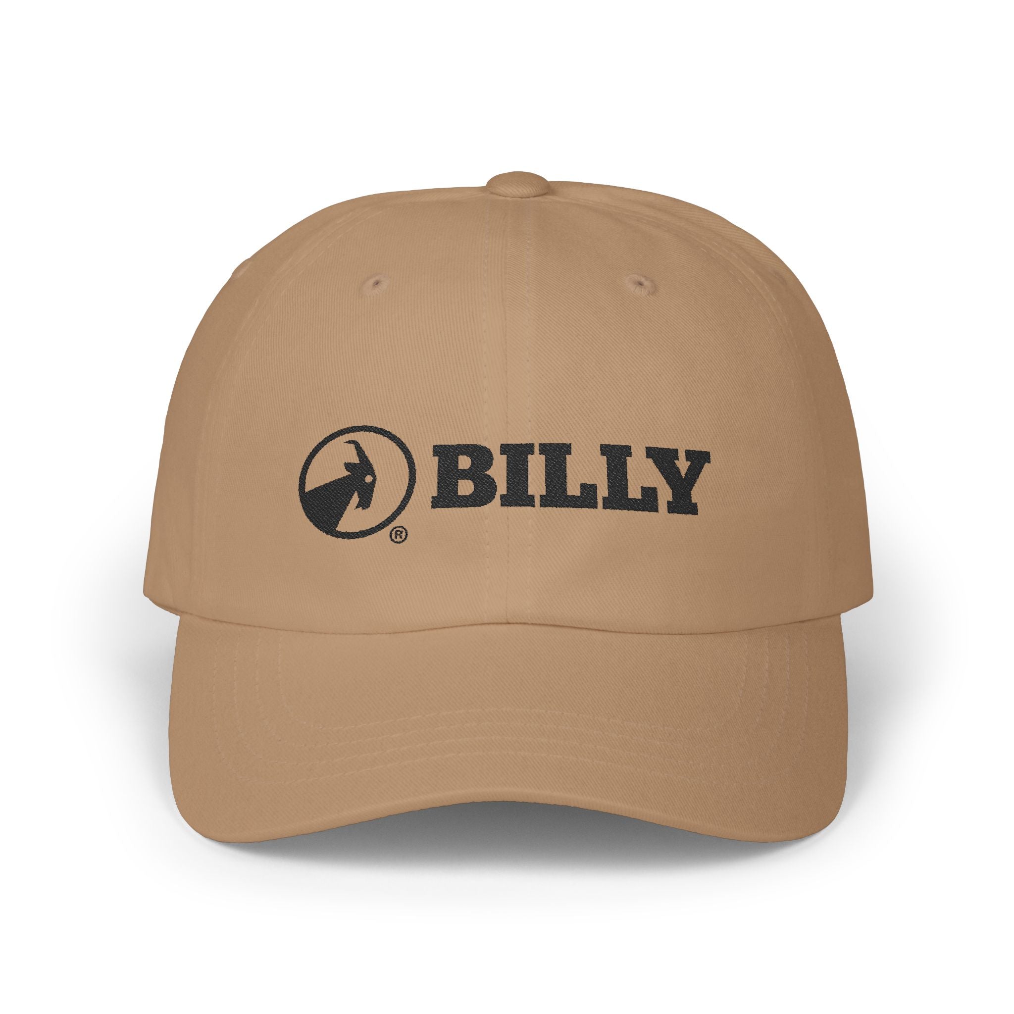 BILLY Classic Cap (Black Horizontal Logo - Embroidery) — AVAILABLE IN 7 COLORS
