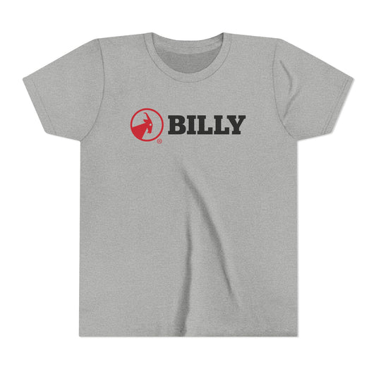 BILLY Youth Short Sleeve Tee (Red/Black Horizontal Logo) — AVAILABLE IN 5 COLORS