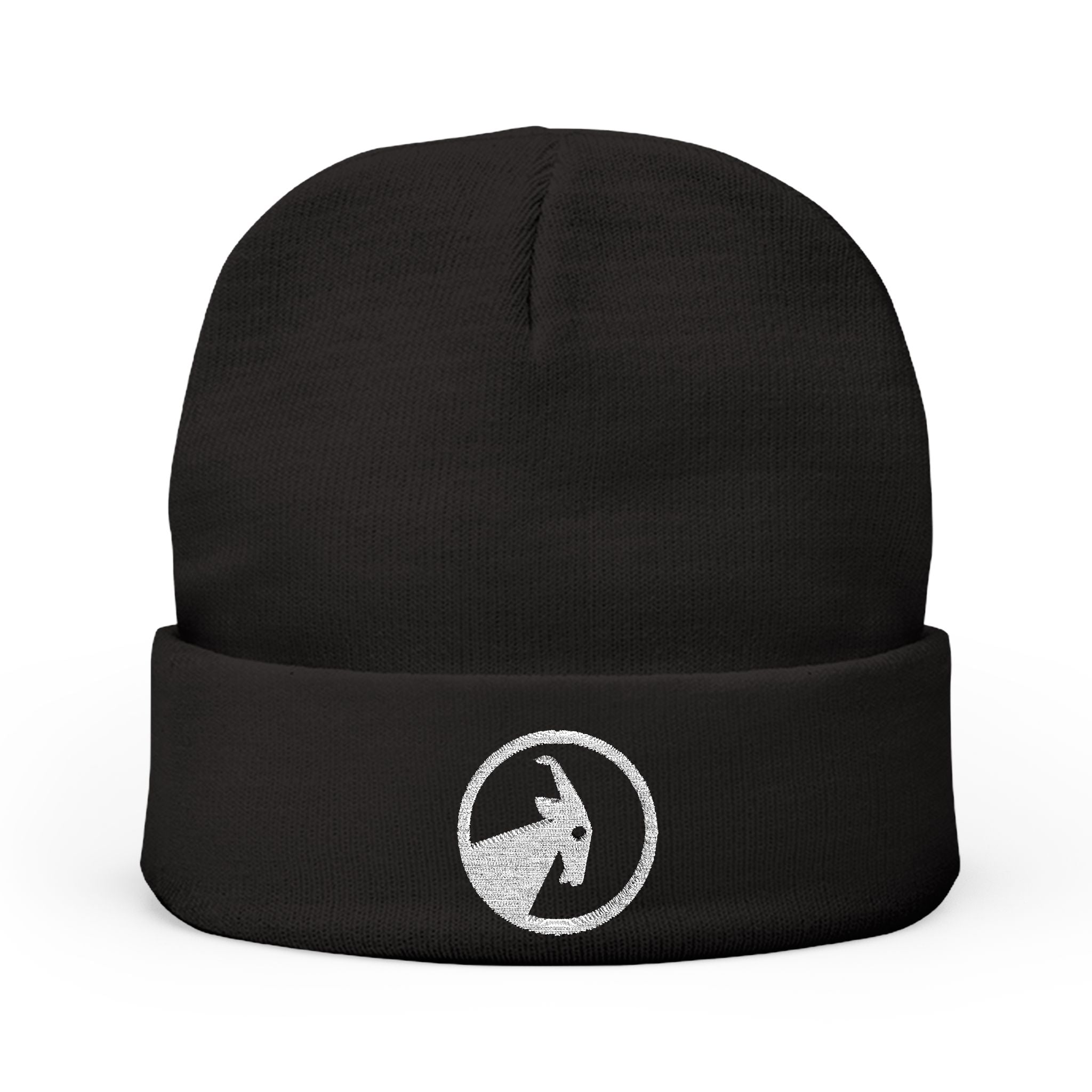 BILLY Knit Beanie (White Goat - Embroidery) — AVAILABLE IN 6 COLORS