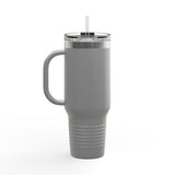 BILLY Insulated Travel Mug, 40oz (Red/Black Vertical Logo)