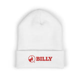 BILLY Classic Cuffed Beanie (Red Horizontal Logo - Embroidery) — AVAILABLE IN 9 COLORS