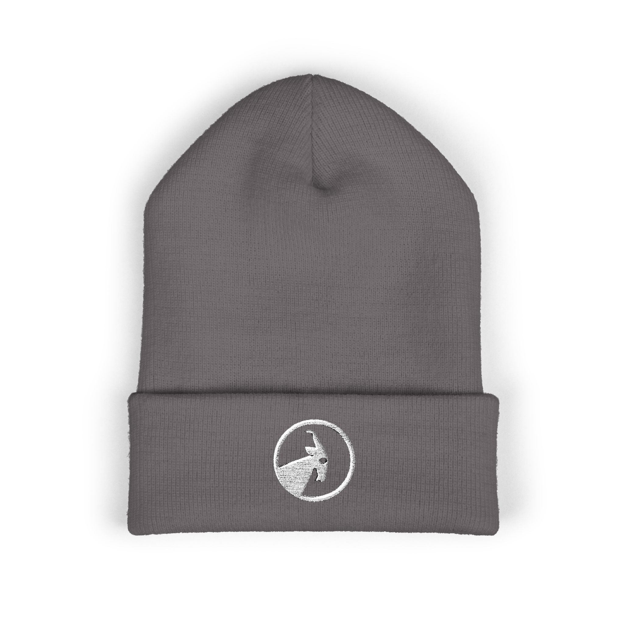 BILLY Classic Cuffed Beanie (White Goat - Embroidery) — AVAILABLE IN 12 COLORS