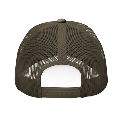BILLY Camouflage Trucker Hat (Orange Horizontal Logo - Embroidery)