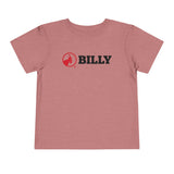 BILLY Toddler Short Sleeve Tee (Red/Black Horizontal Logo) — AVAILABLE IN 5 COLORS