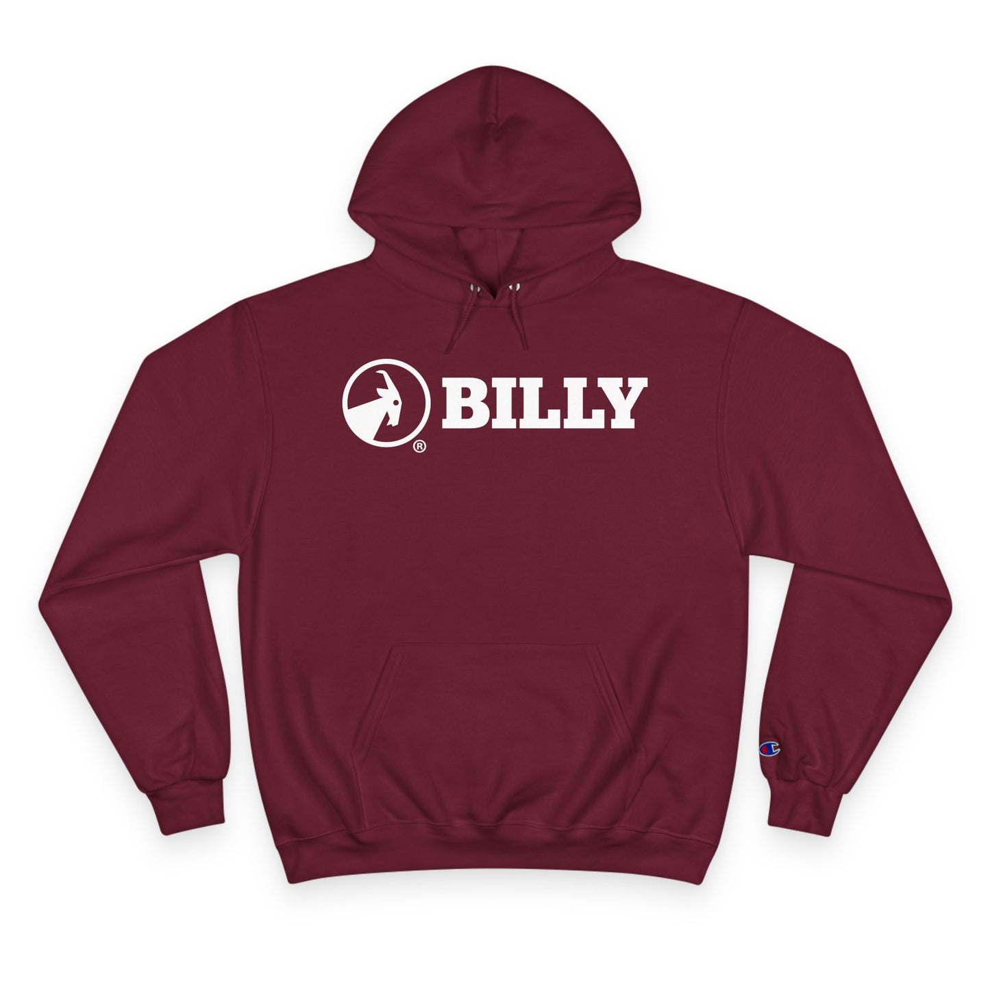 BILLY Core Adult Unisex Hoodie (White Horizontal Logo) - NOW AVAILABLE IN 7 COLORS