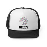 BILLY Foam Trucker Cap (Sasha Splatter - Black Print) — AVAILABLE IN 2 COLORS