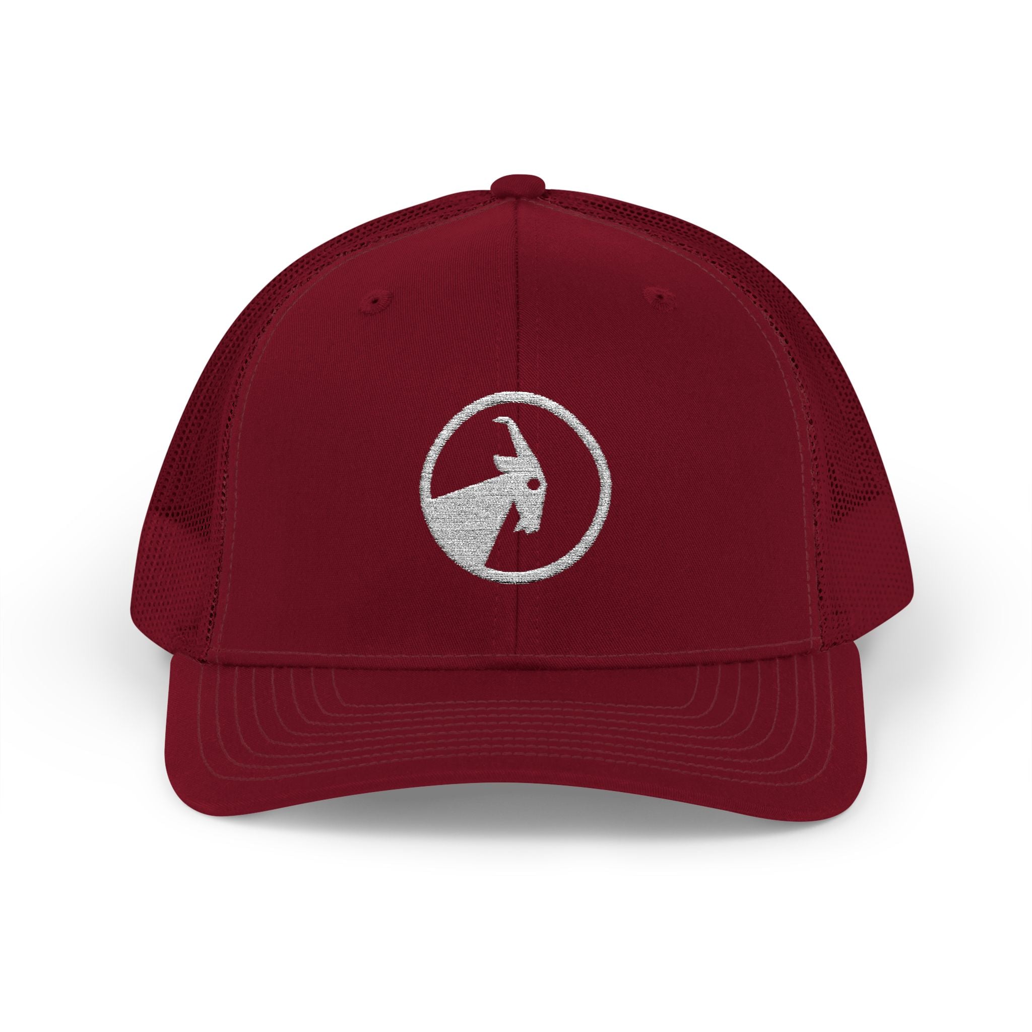 BILLY Snapback Trucker Cap (White Goat - Embroidery) — AVAILABLE IN 8 COLORS
