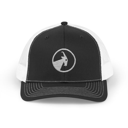 BILLY Snapback Trucker Cap (White Goat - Embroidery) — AVAILABLE IN 8 COLORS