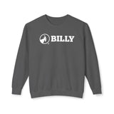 BILLY Unisex Lightweight Crewneck Sweatshirt (White Horizontal Logo) — AVAILABLE IN 5 COLORS