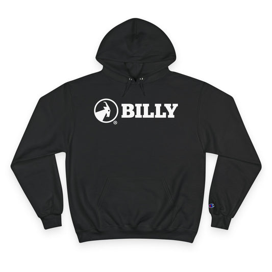 BILLY Core Adult Unisex Hoodie (White Horizontal Logo)