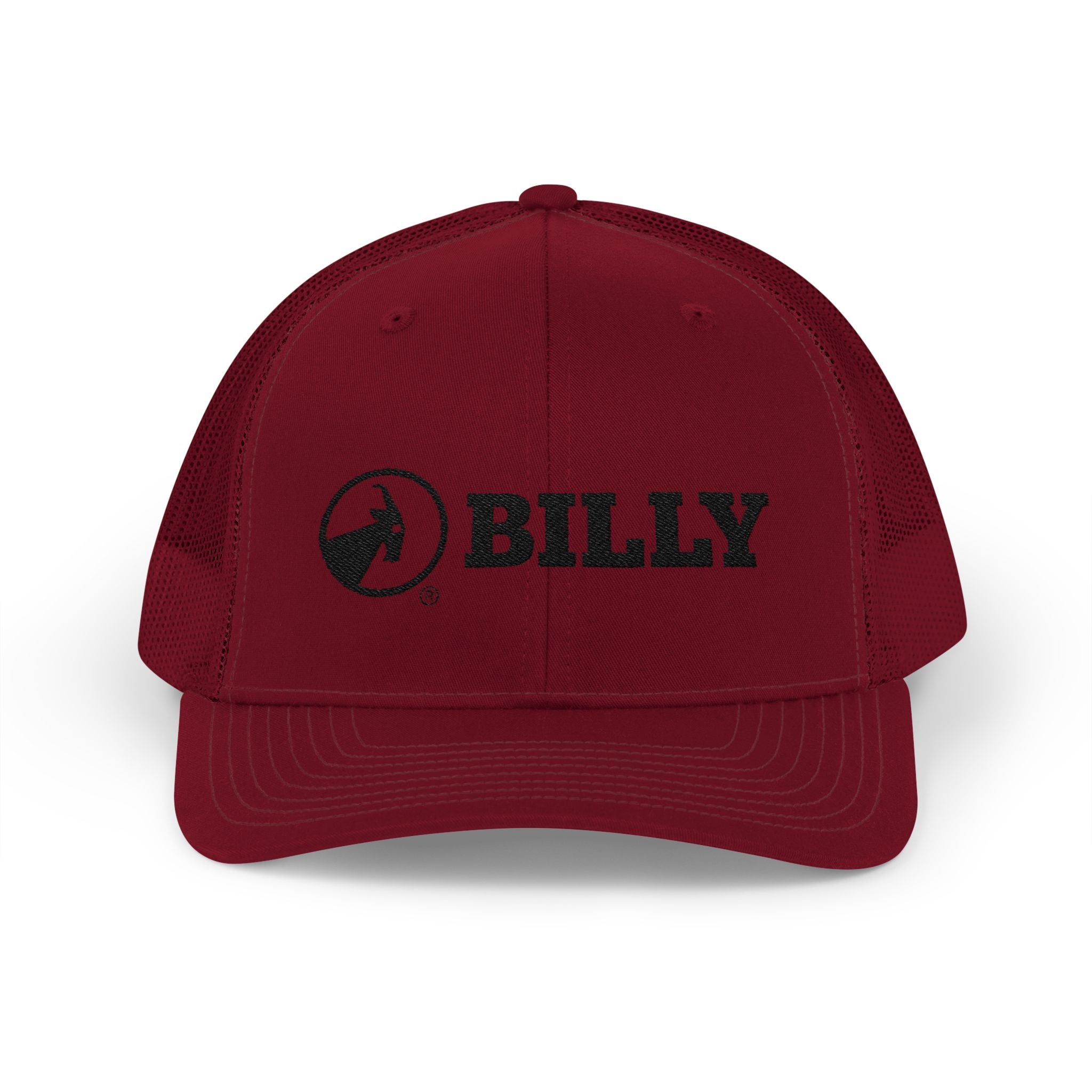 BILLY Snapback Trucker Cap (Black Horizontal Logo - Embroidery) — AVAILABLE IN 8 COLORS