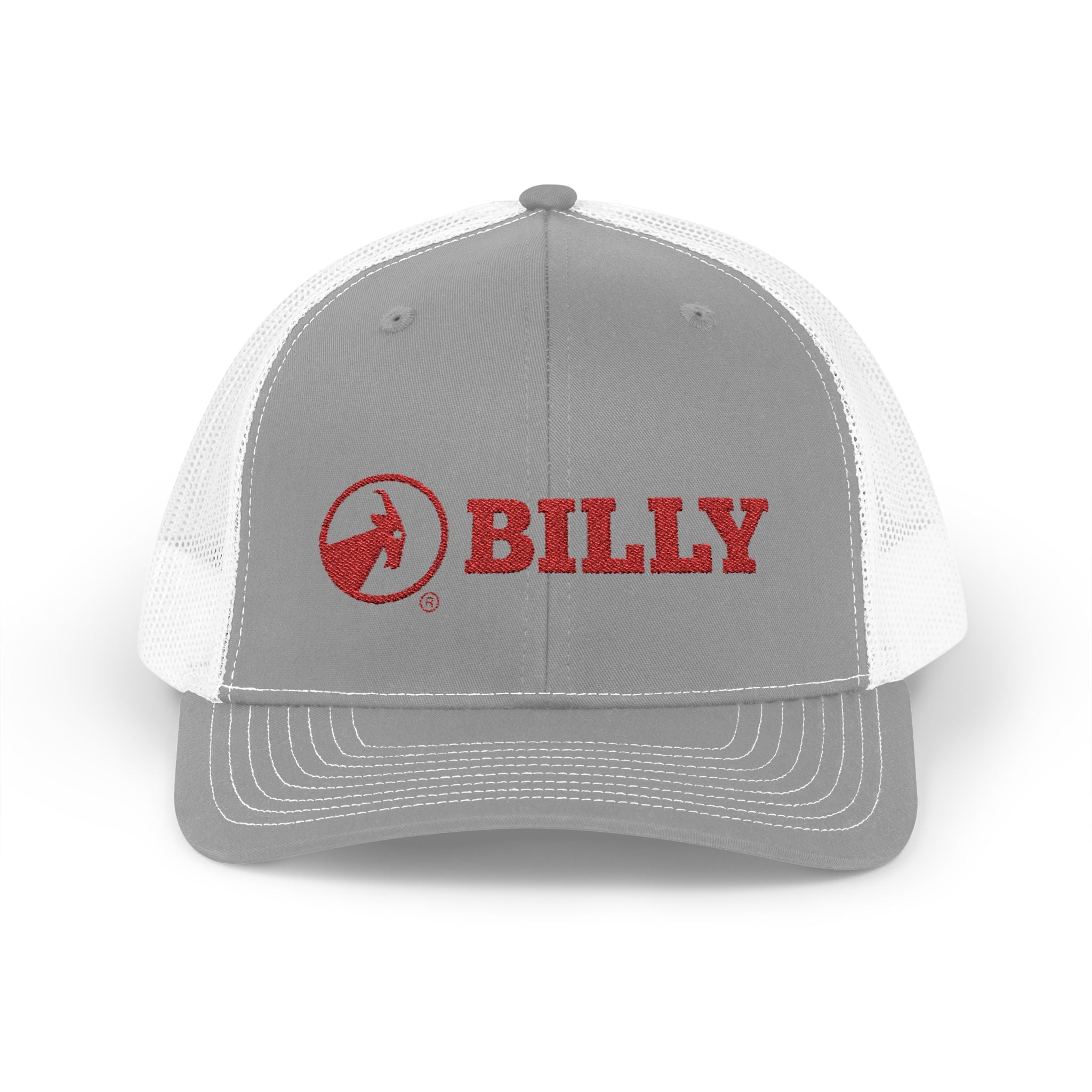 BILLY Snapback Trucker Cap (Red Horizontal Logo - Embroidery) — AVAILABLE IN 6 COLORS