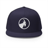 BILLY 5 Panel Flat Bill Trucker Cap (White Goat - Embroidery) — AVAILABLE IN 6 COLORS