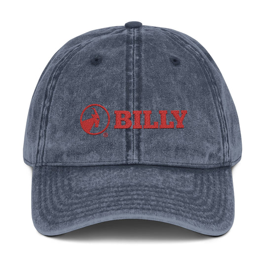 BILLY Vintage Cap (Red Horizontal Logo - Embroidery) — AVAILABLE IN 3 COLORS