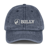 BILLY Vintage Cap (White Horizontal Logo - Embroidery) — AVAILABLE IN 5 COLORS