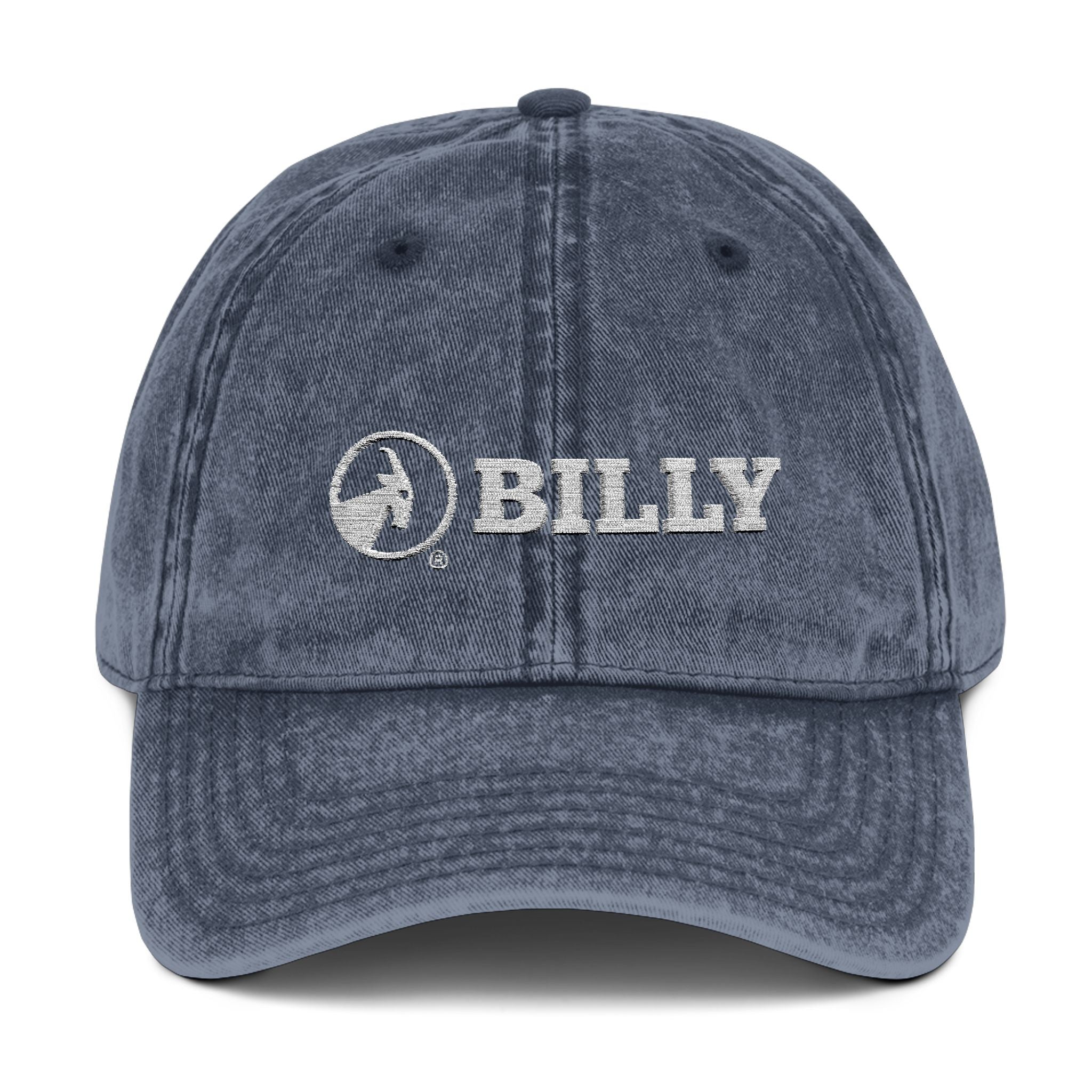 BILLY Vintage Cap (White Horizontal Logo - Embroidery) — AVAILABLE IN 5 COLORS