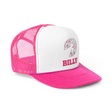 BILLY Foam Trucker Cap (Sasha Splatter - Pink Print) — AVAILABLE IN 2 COLORS