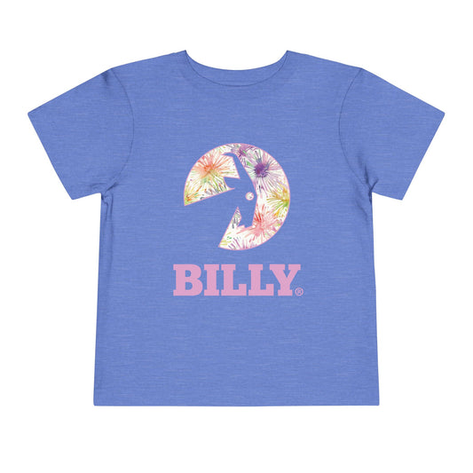 BILLY Toddler Short Sleeve Tee (Floral Logo) - AVAILABLE IN 3 COLORS