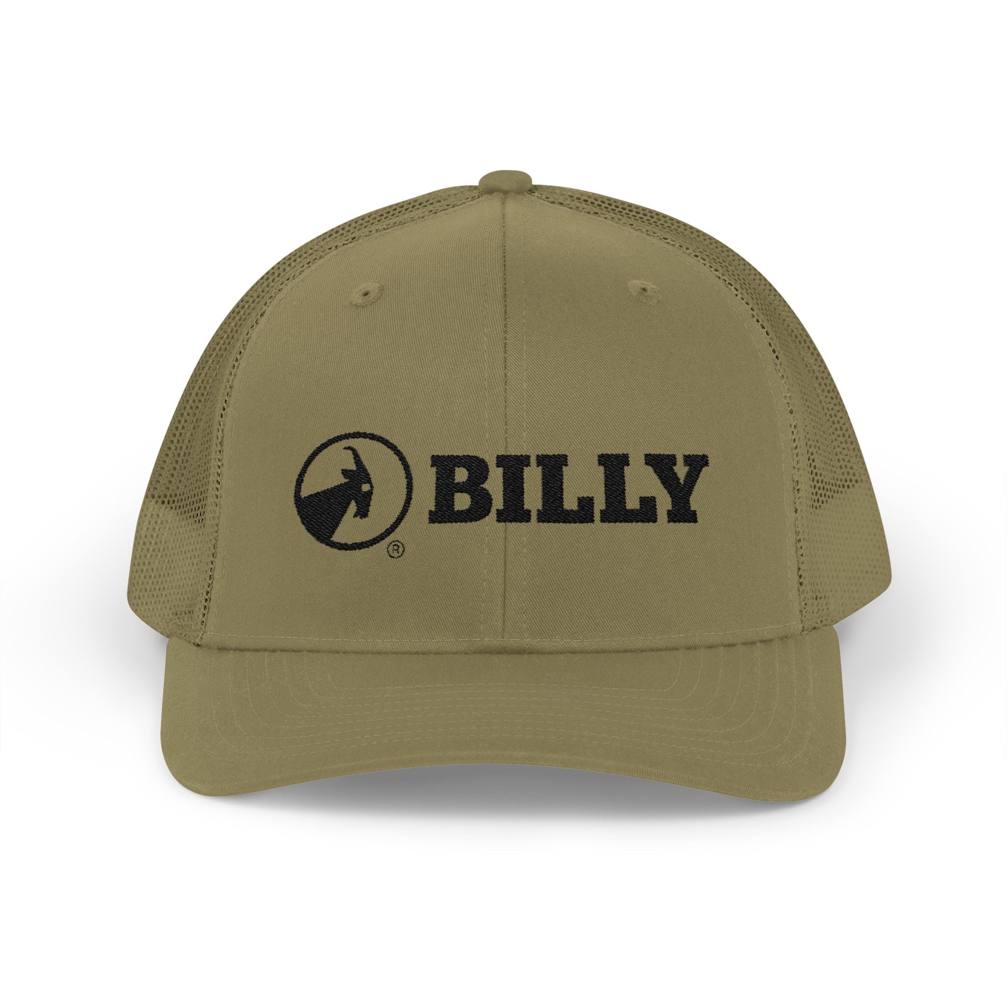 BILLY Snapback Trucker Cap (Black Horizontal Logo - Embroidery) — AVAILABLE IN 8 COLORS