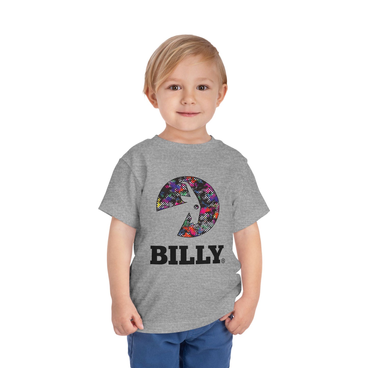 BILLY Toddler Short Sleeve Tee (Rainbow Sk8ter Logo) - AVAILABLE IN 3 COLORS