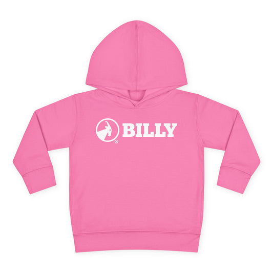 BILLY Core Toddler Pullover Fleece Hoodie (White Horizontal Logo) — AVAILABLE IN 4 COLORS