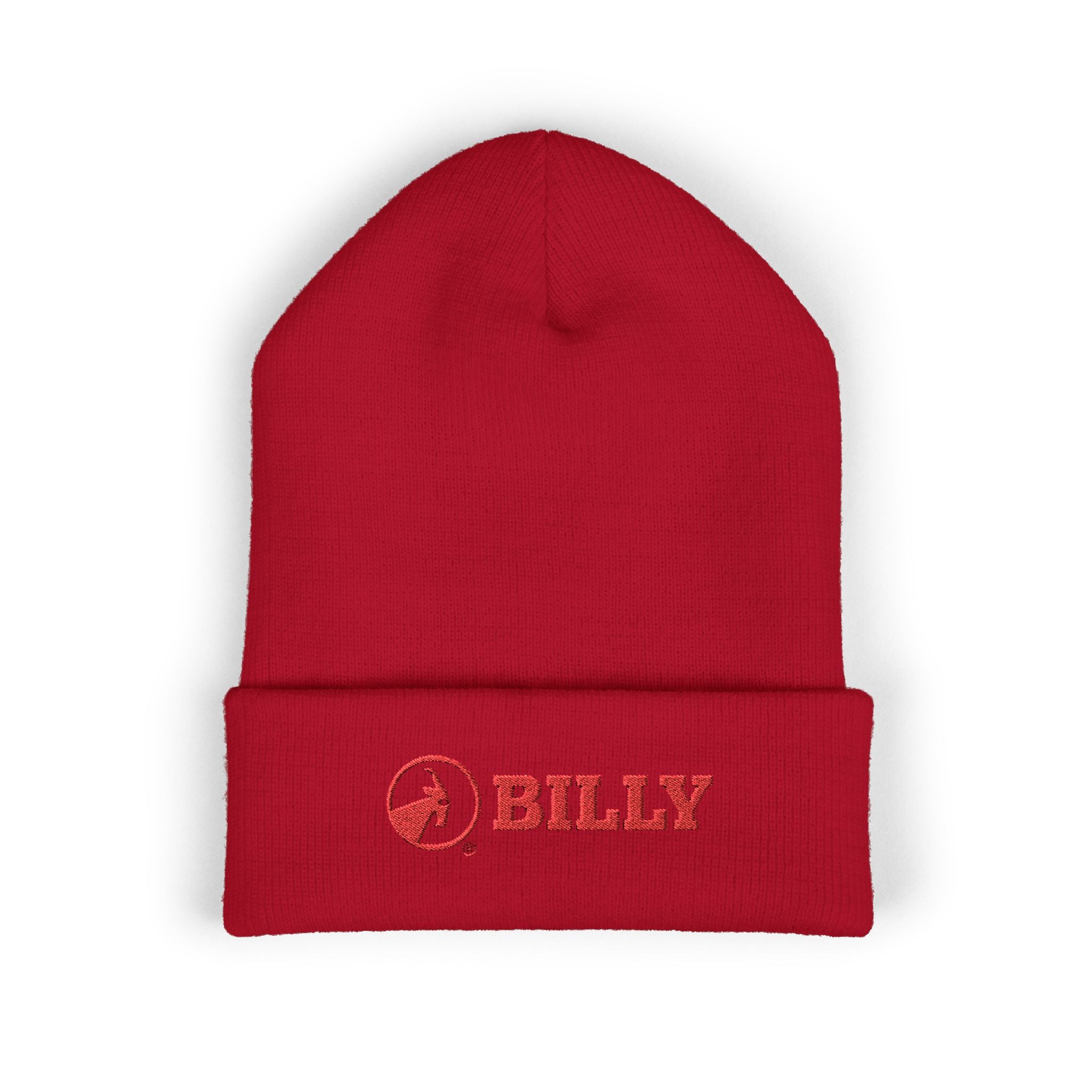 BILLY Classic Cuffed Beanie (Red Horizontal Logo - Embroidery) — AVAILABLE IN 9 COLORS