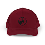 BILLY Snapback Trucker Cap (Black Goat - Embroidery) — AVAILABLE IN 8 COLORS