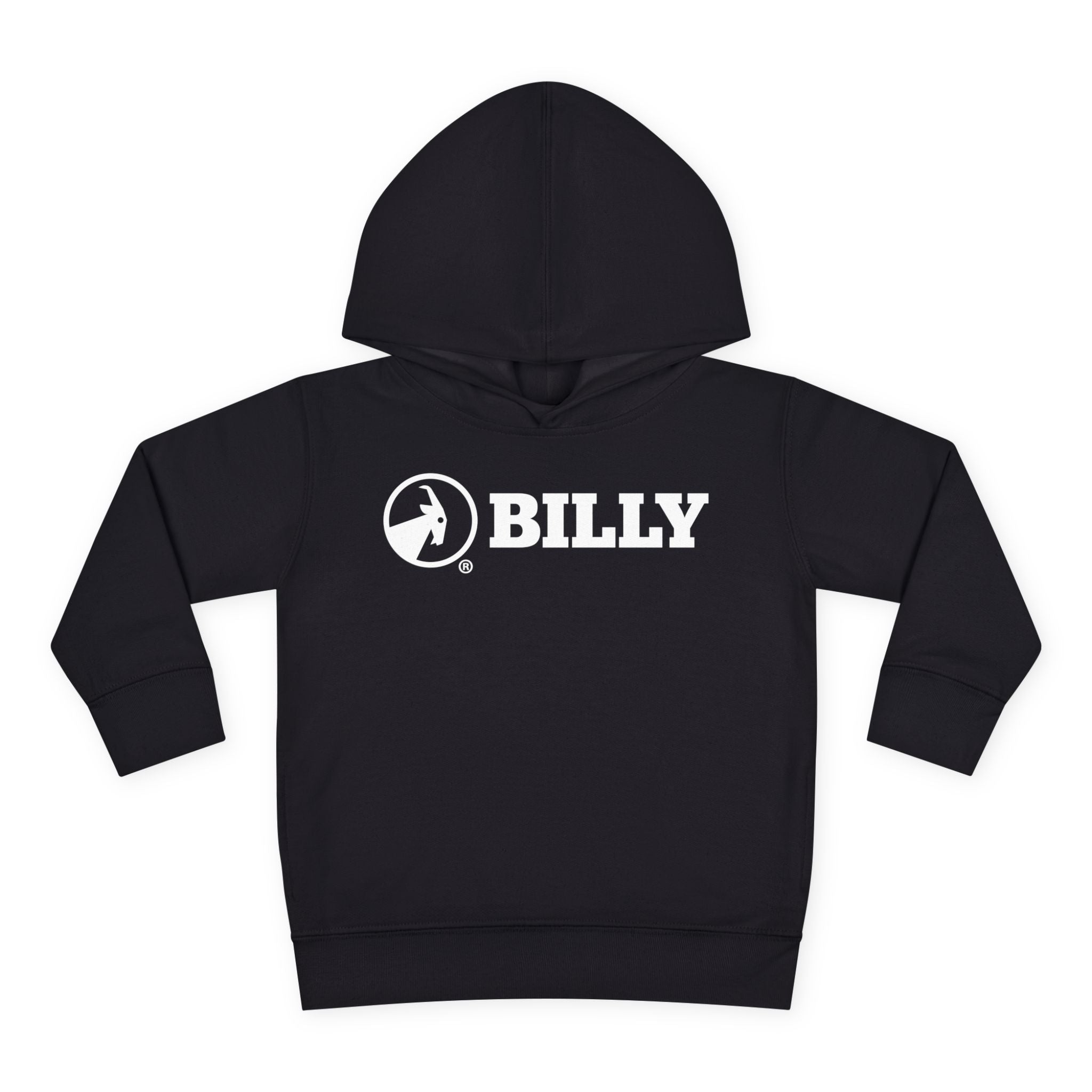 BILLY Core Toddler Pullover Fleece Hoodie (White Horizontal Logo) — AVAILABLE IN 4 COLORS