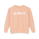 BILLY Unisex Lightweight Crewneck Sweatshirt (White Horizontal Logo) — AVAILABLE IN 5 COLORS