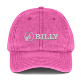 BILLY Vintage Cap (White Horizontal Logo - Embroidery) — AVAILABLE IN 5 COLORS