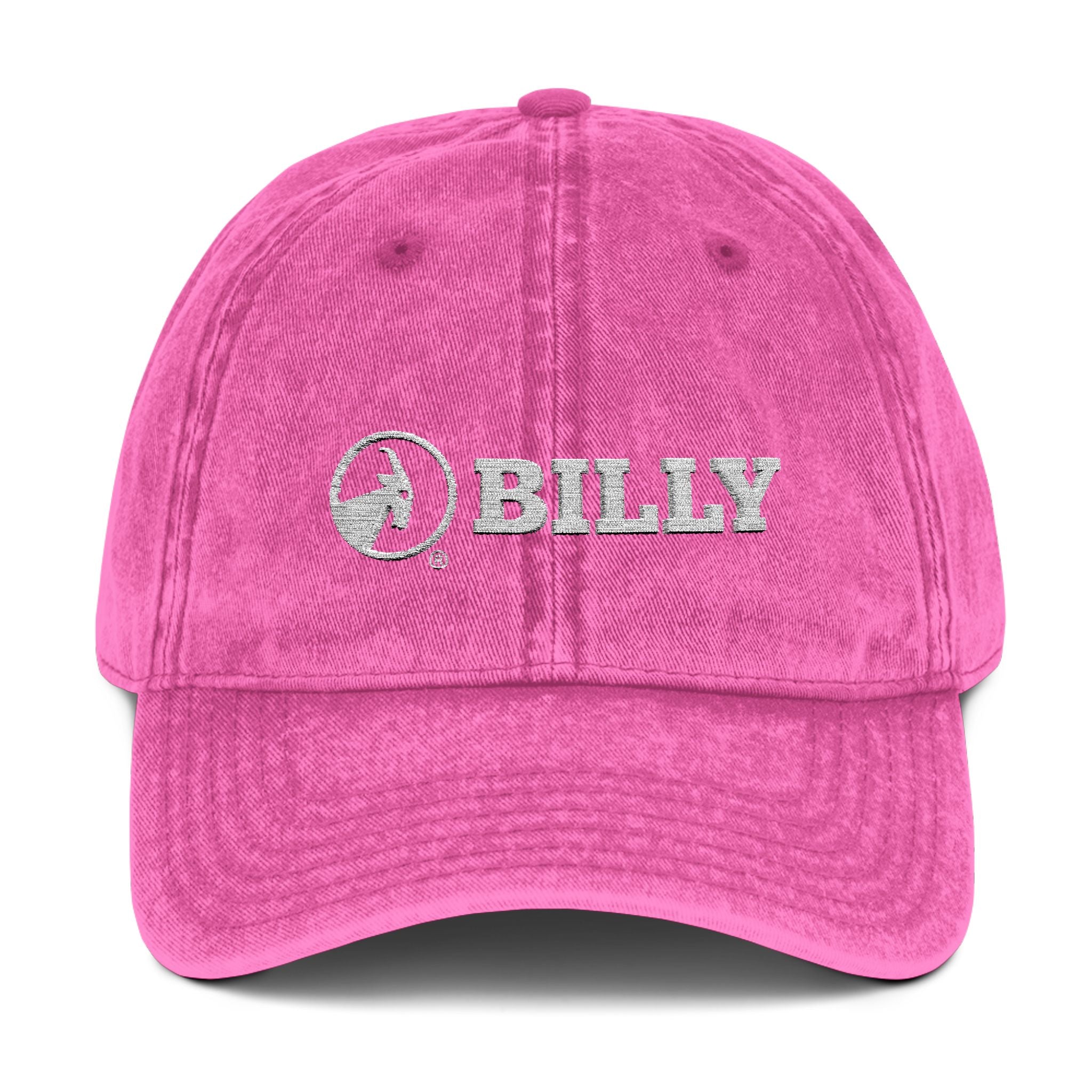 BILLY Vintage Cap (White Horizontal Logo - Embroidery) — AVAILABLE IN 5 COLORS