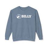 BILLY Unisex Lightweight Crewneck Sweatshirt (White Horizontal Logo) — AVAILABLE IN 5 COLORS